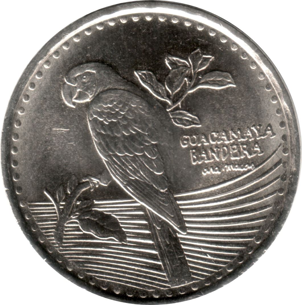 Colombia 200 Pesos | Scarlet macaw - Ara macao | tree branch Coin | 2012 - 2021