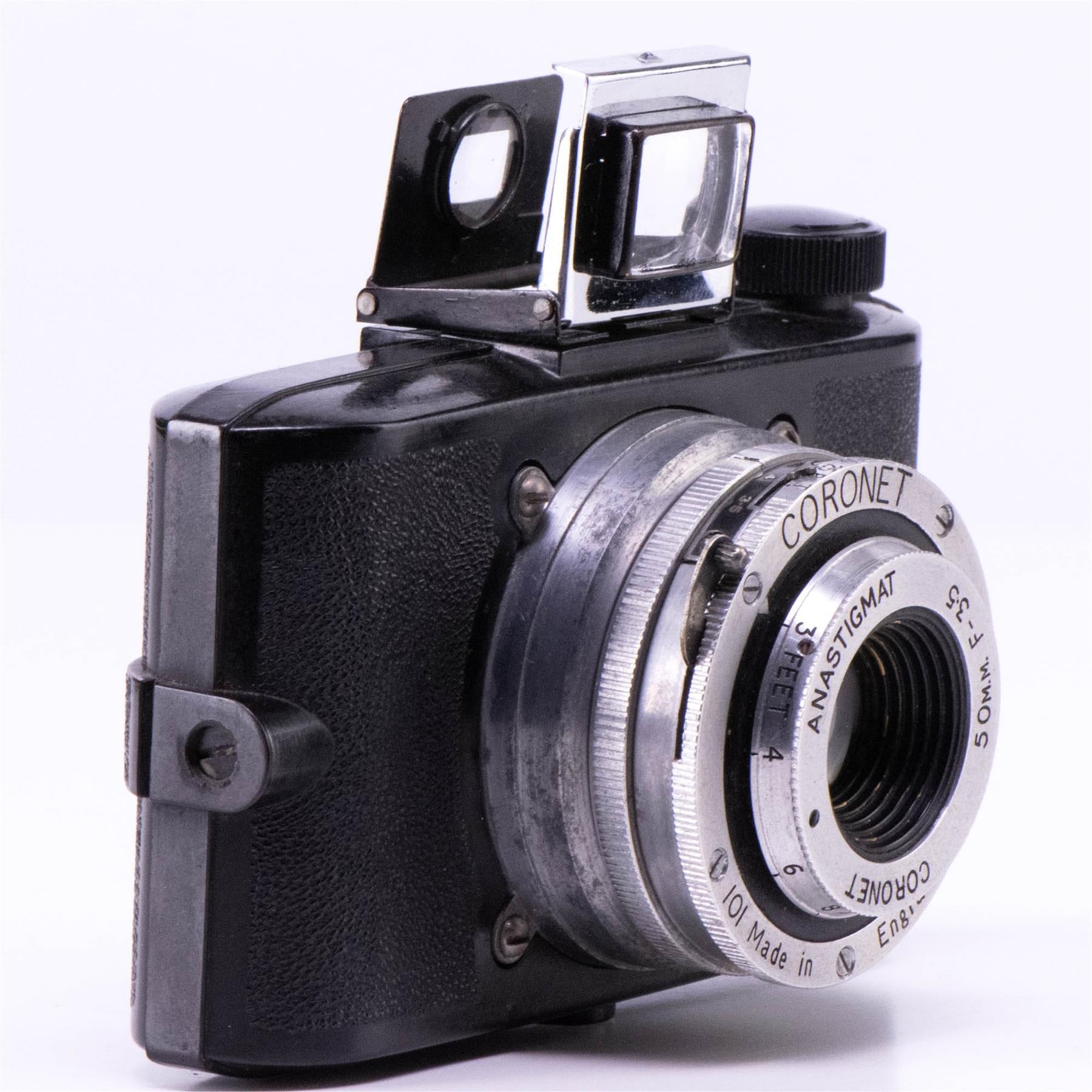 Coronet Cub Anastigmat Camera | 50mm f3.5 lens | Black | United Kingdom | 1948