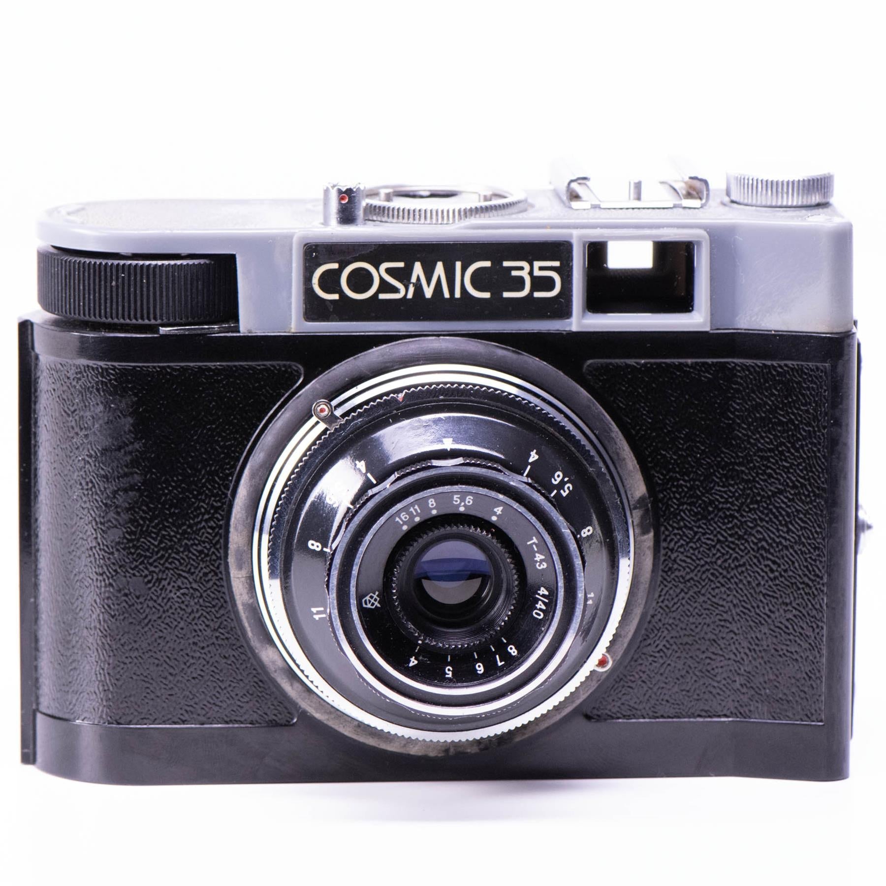 Cosmic 35 Camera | T-43 triplet 40mm f4 | Black | Soviet Union | 1963 - 1971