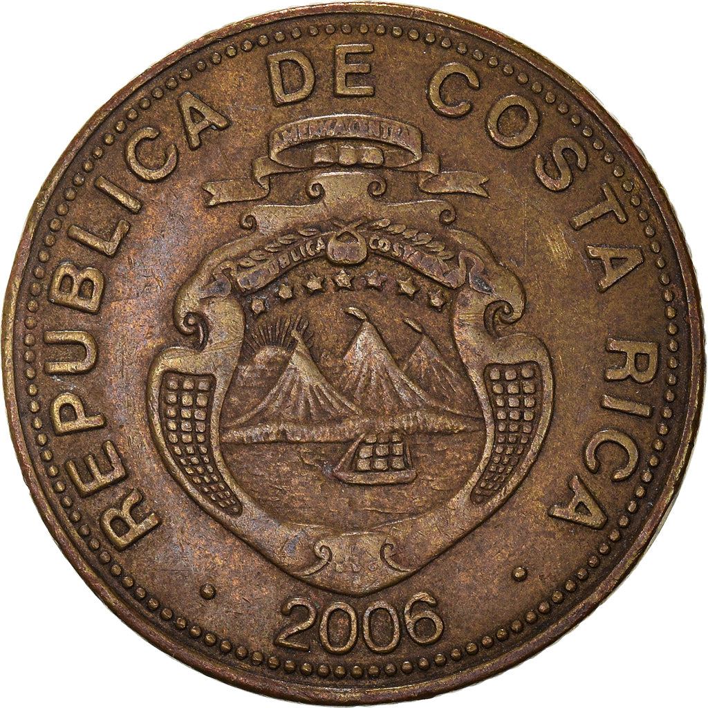 Costa Rica Coin | 50 Colones | Stars | Volcno | Ship | Sun | KM231.1b | 2006 - 2015