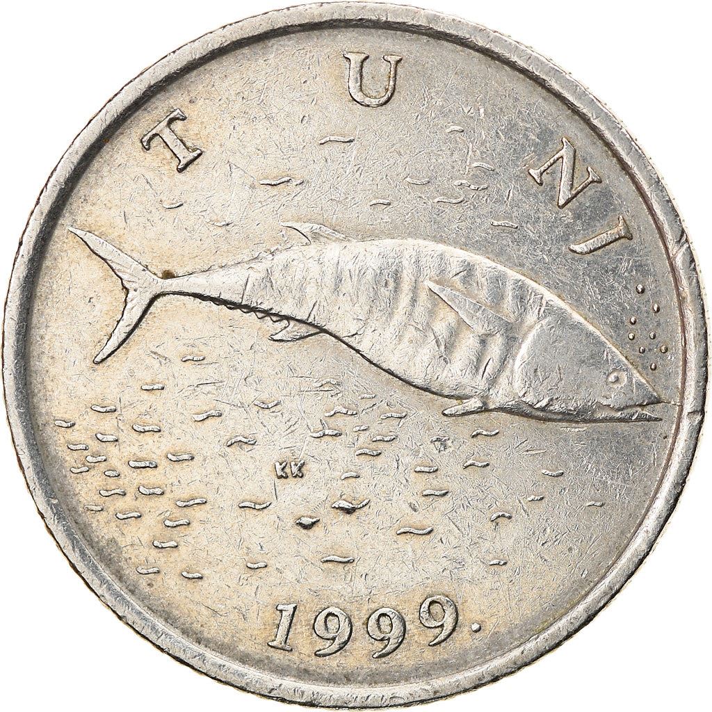 Croatia Coin Croatian 2 Kune | Marten | Tuna Fish | KM10 | 1993 - 2021