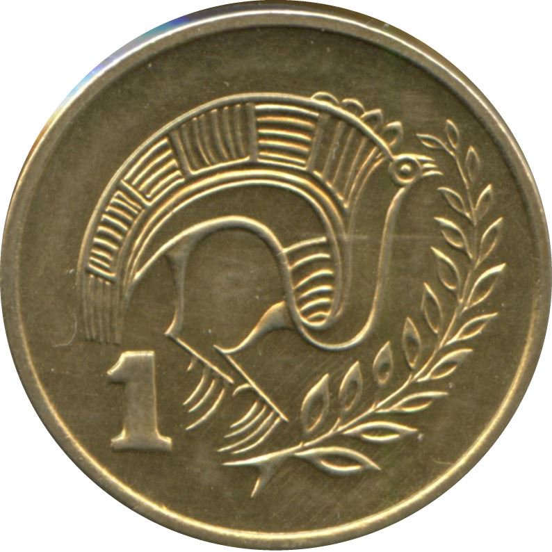 Cyprus 1 Cent Coin | KM53.1 | 1983