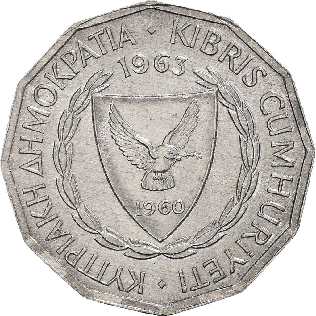 Cyprus 1 Mil | KM38 | 1963 - 1972