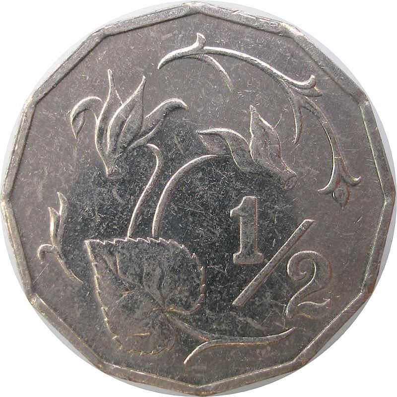 Cyprus 1/2 Cent Coin | Cyclamen Flower | KM52 | 1983