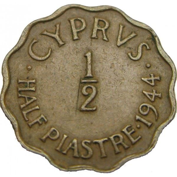 Cyprus 1/2 Piastre | King George VI | KM22a | 1942 - 1945