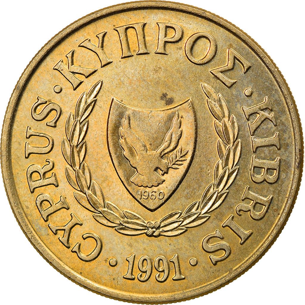 Cyprus | 20 Cents Coin | Zeno of Citium | KM62.2 | 1991 - 2004