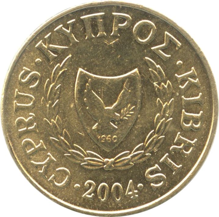 Cyprus 5 Cents Coin | Bull | KM55.3 | 1991 - 2004