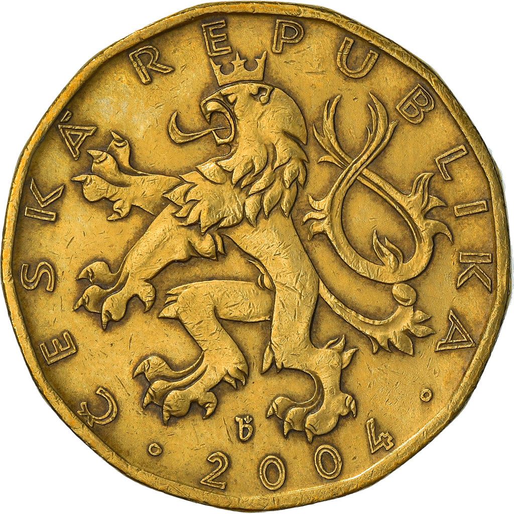 Czech Republic | 20 Korun Coin | Lion | Saint Wenceslas Monument | Wenceslas Square | KM5 | 1993 - 2021