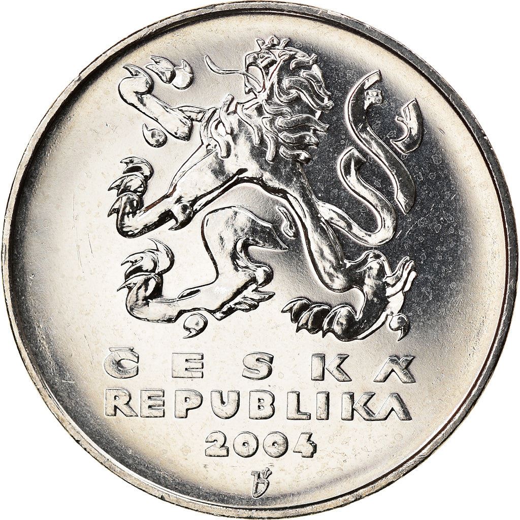 Czech Republic | 5 Korun Coin | Lion | Charles Bridges | Vltava River | KM8 | 1993 - 2021