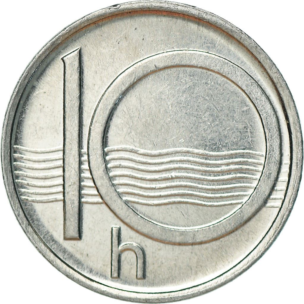 Czech Republic Coin Czech 10 Haleru | Lion | River | KM6 | 1993 - 2003