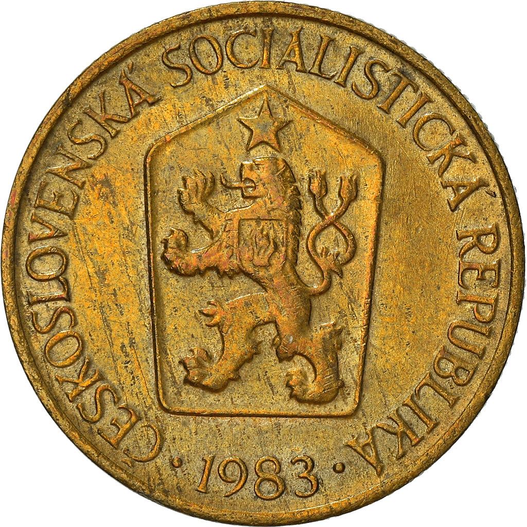 Czechoslovakia 1 Koruna Coin | Linden Sprig | KM50 | 1961 - 1990