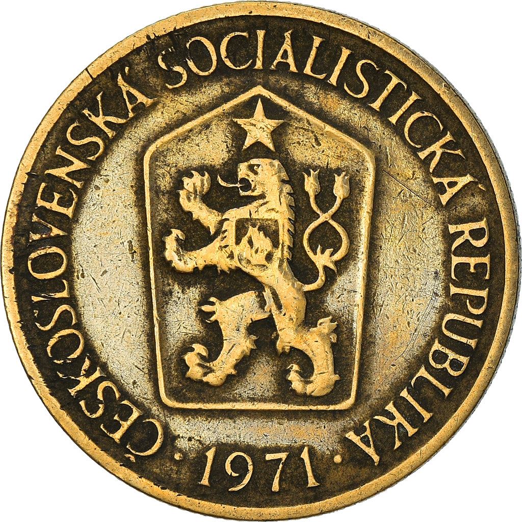 Czechoslovakia 1 Koruna Coin | Linden Sprig | KM50 | 1961 - 1990