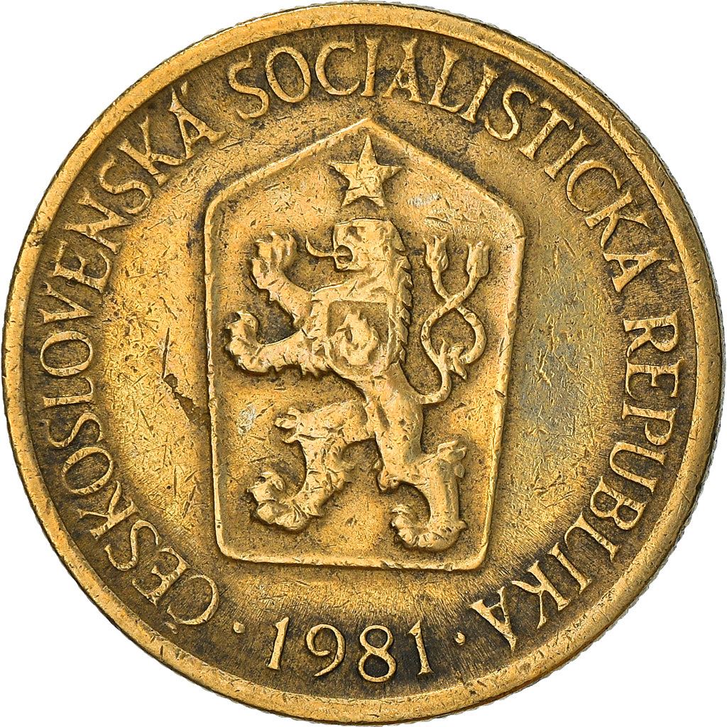 Czechoslovakia 1 Koruna Coin | Linden Sprig | KM50 | 1961 - 1990