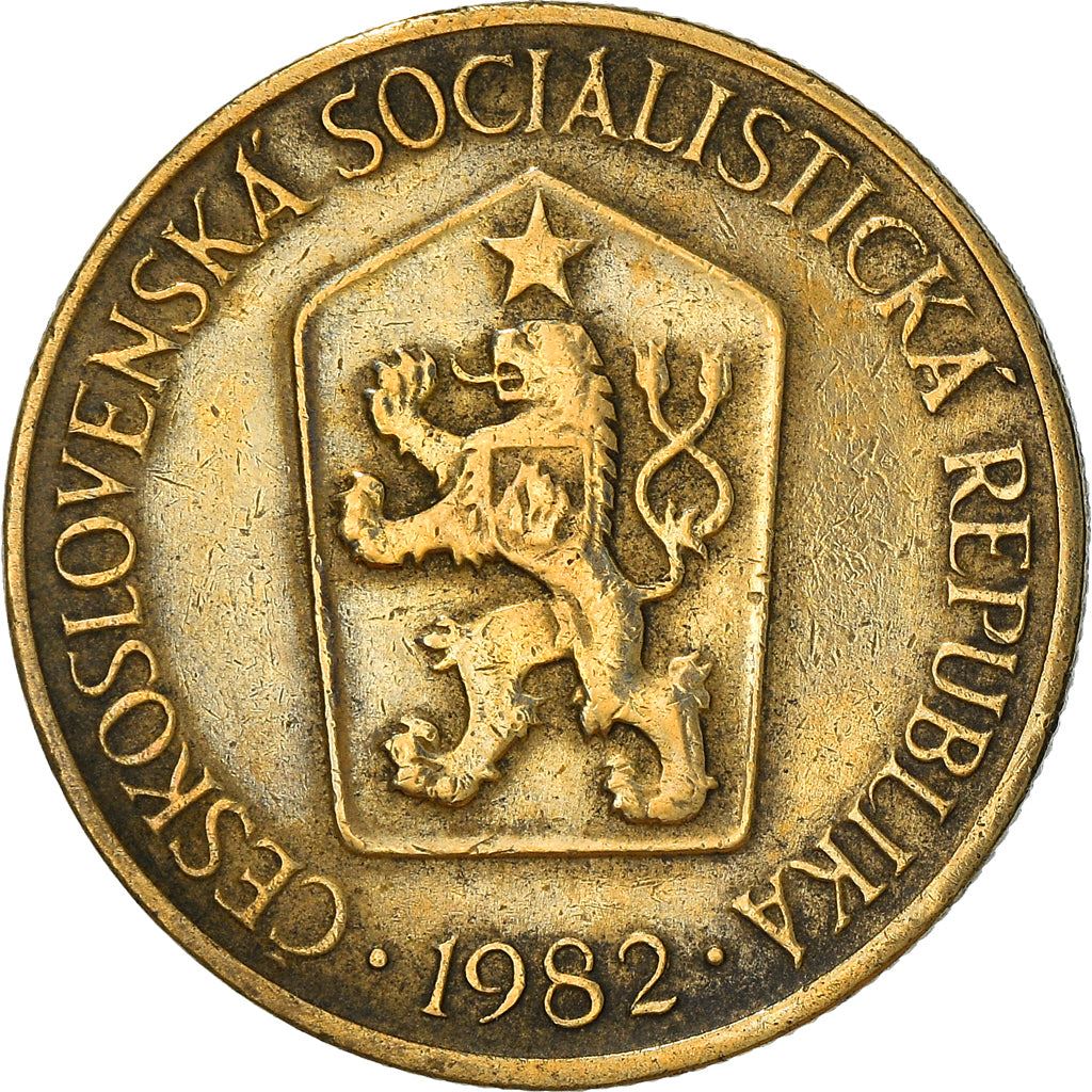 Czechoslovakia 1 Koruna Coin | Linden Sprig | KM50 | 1961 - 1990