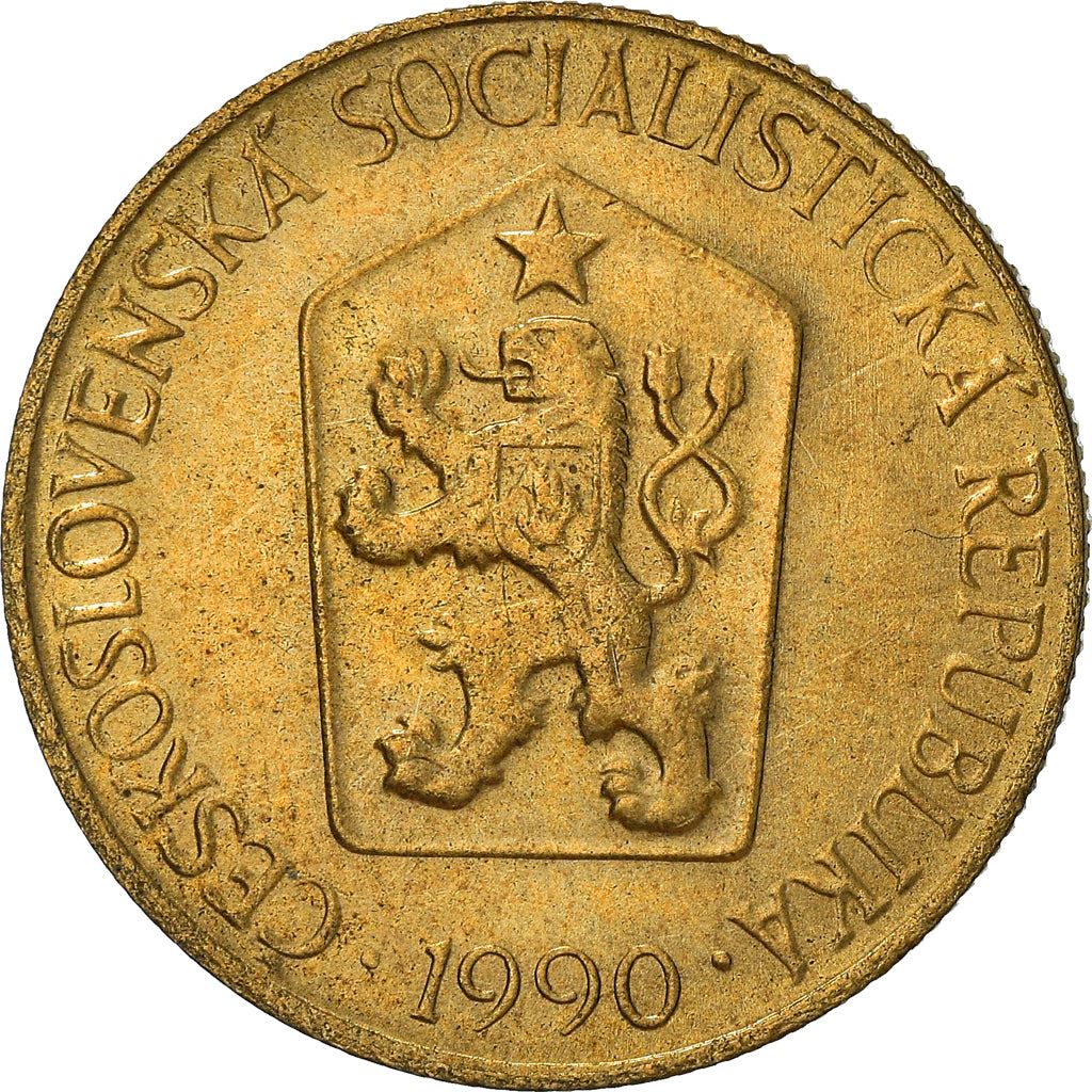 Czechoslovakia 1 Koruna Coin | Linden Sprig | KM50 | 1961 - 1990