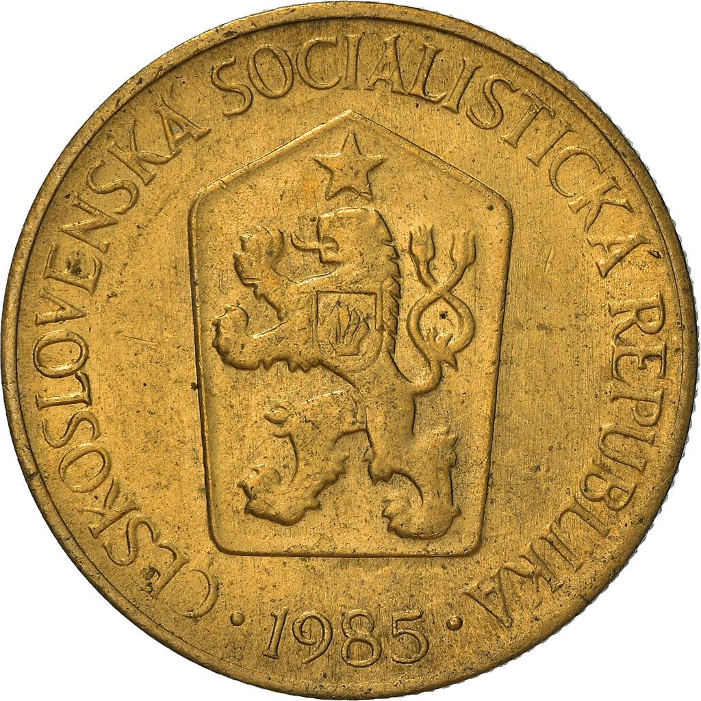 Czechoslovakia 1 Koruna Coin | Linden Sprig | KM50 | 1961 - 1990