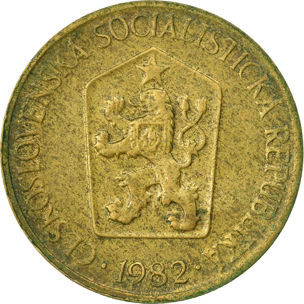 Czechoslovakia 1 Koruna Coin | Linden Sprig | KM50 | 1961 - 1990