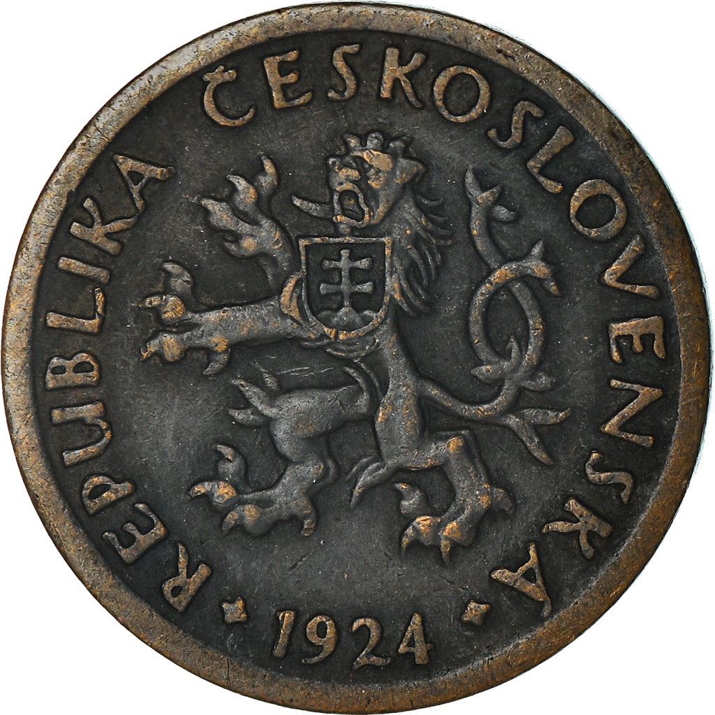 Czechoslovakia | 10 Haleru Coin | Charles Bridge | Prague | KM3 | 1922 - 1938