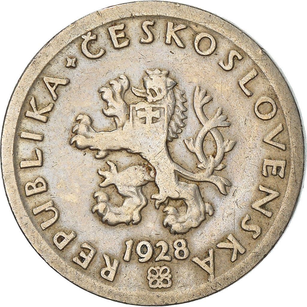 Czechoslovakia | 20 Haleru Coin | Sickle | Lime Sprig | KM1 | 1921 - 1938