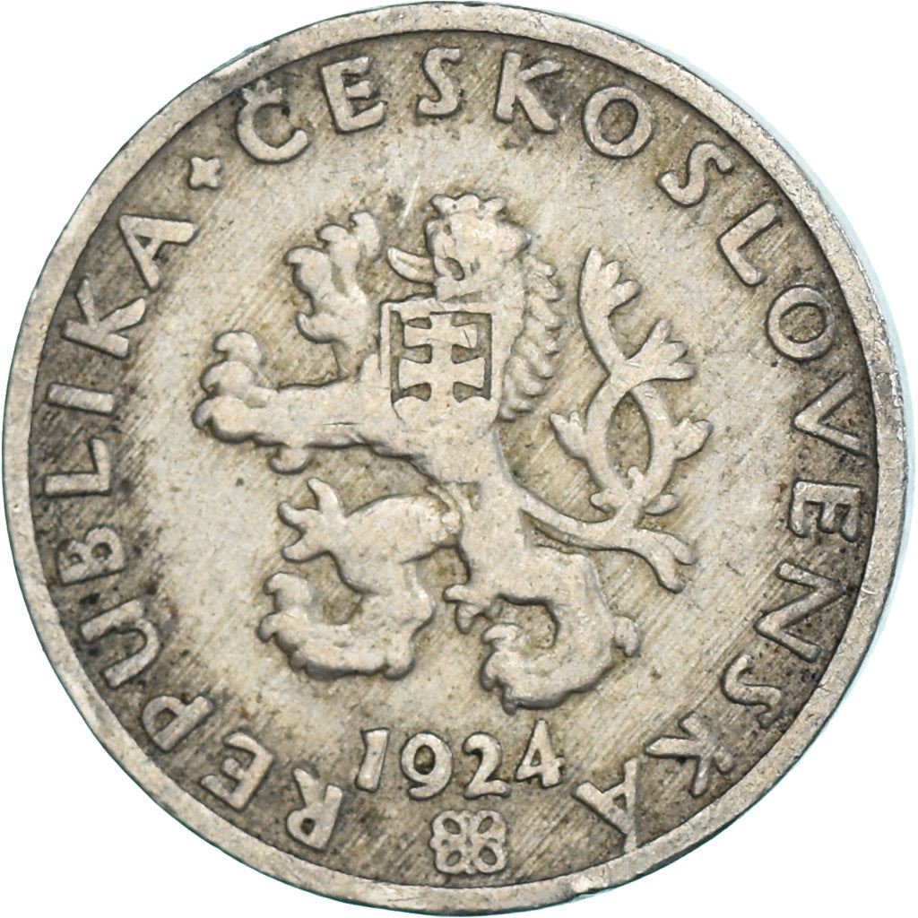 Czechoslovakia | 20 Haleru Coin | Sickle | Lime Sprig | KM1 | 1921 - 1938