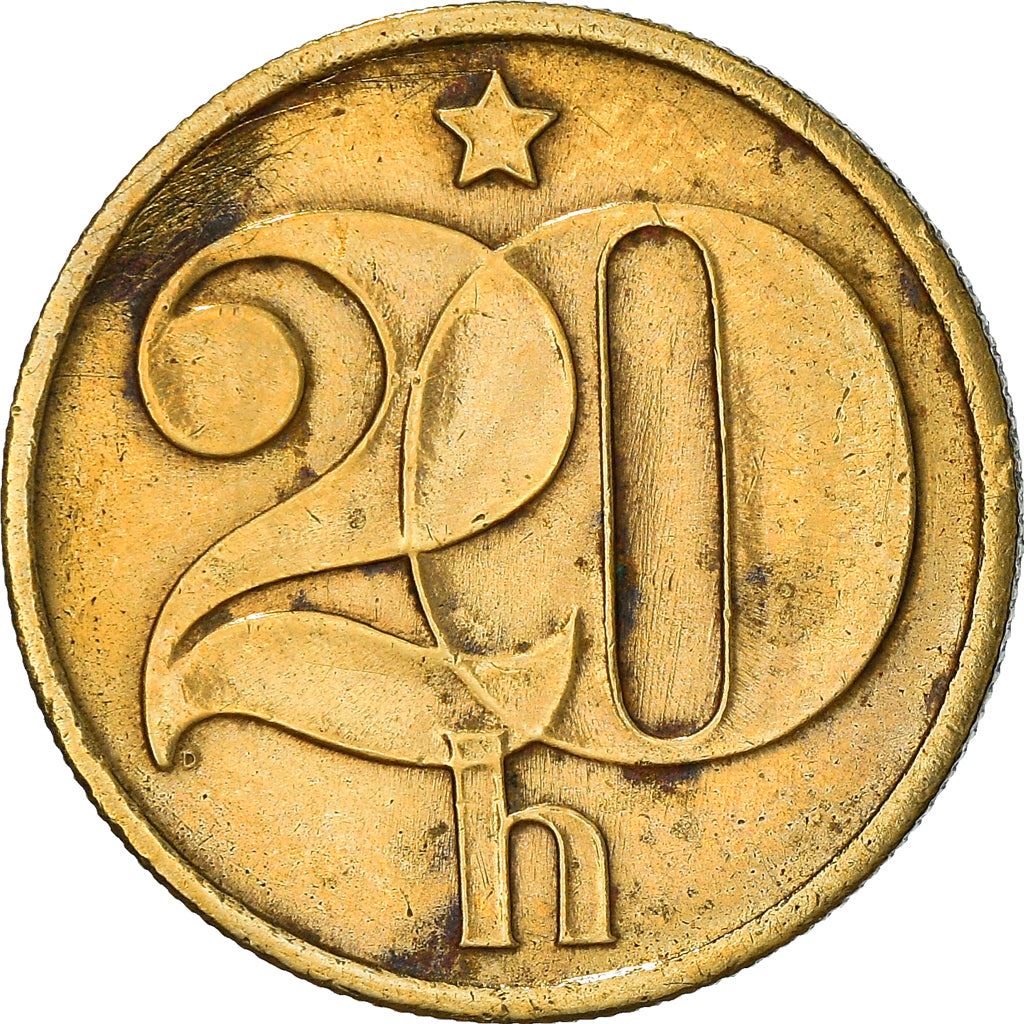 Czechoslovakia | 20 Haleru Coin | Star | KM74 | 1972 - 1990