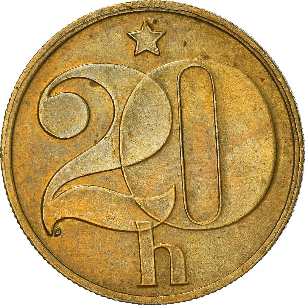 Czechoslovakia | 20 Haleru Coin | Star | KM74 | 1972 - 1990