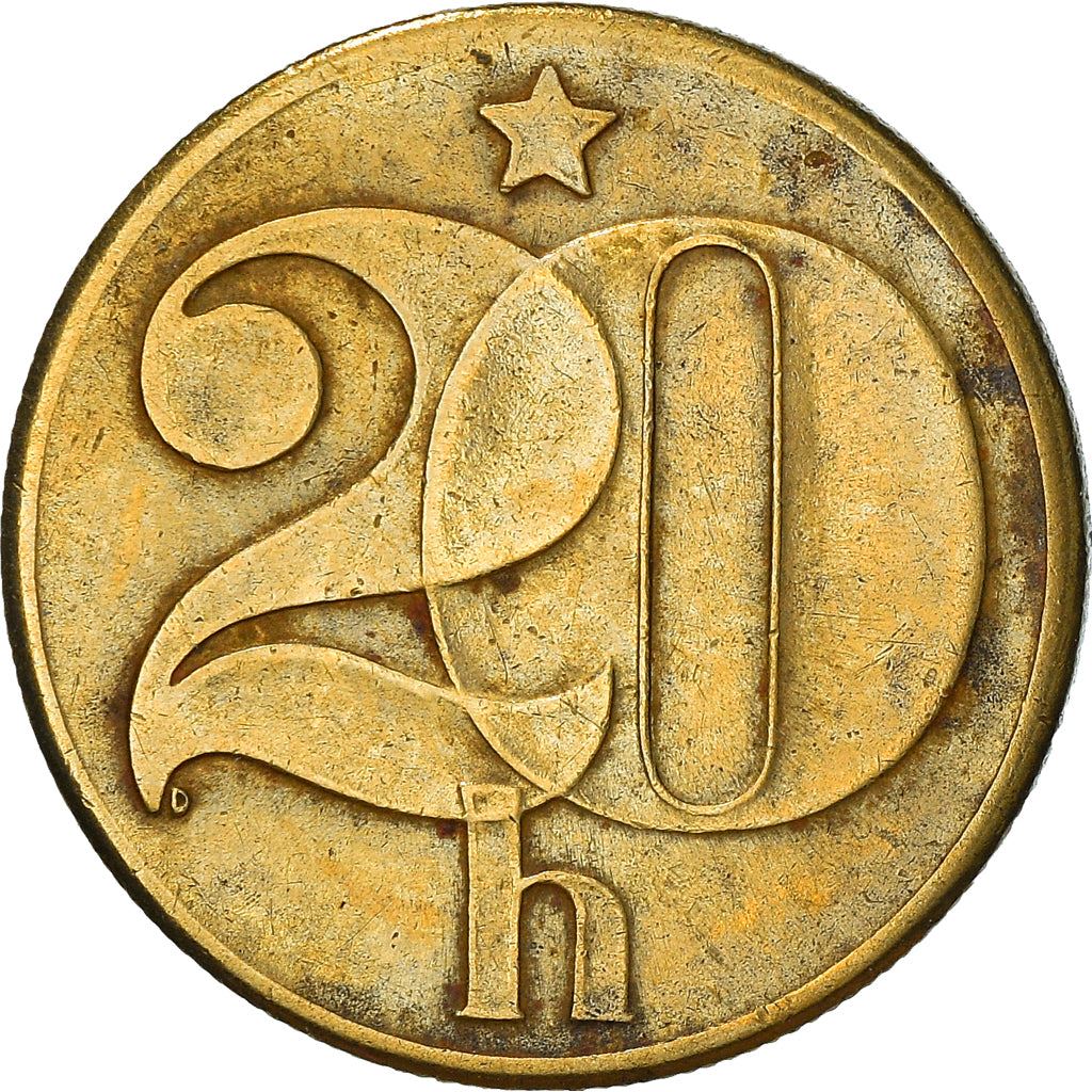 Czechoslovakia | 20 Haleru Coin | Star | KM74 | 1972 - 1990