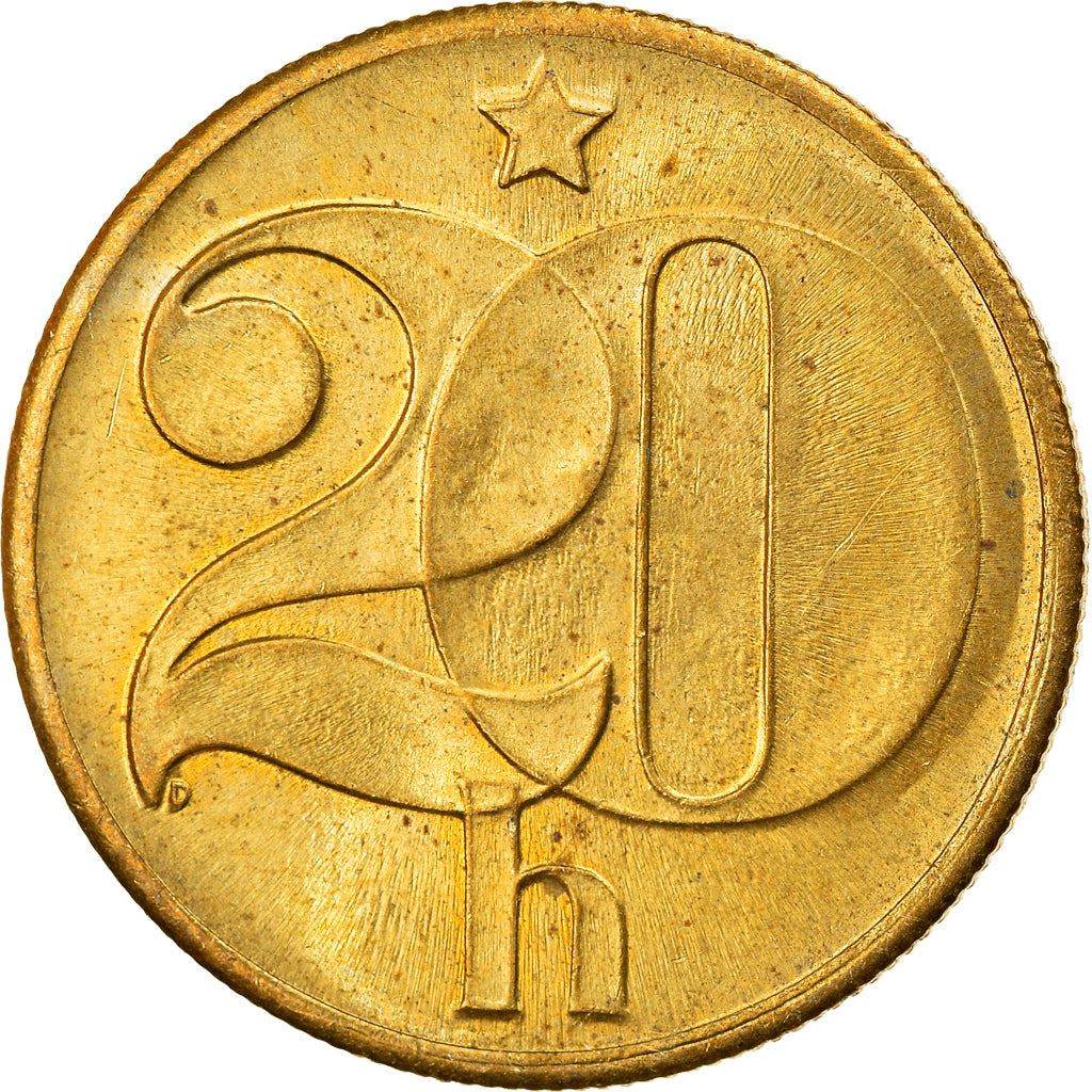 Czechoslovakia | 20 Haleru Coin | Star | KM74 | 1972 - 1990