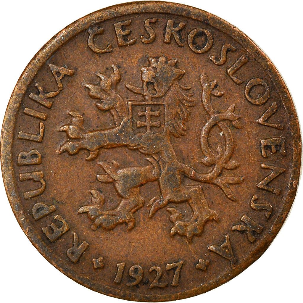 Czechoslovakia | 5 Haleru Coin | Charles Bridge | Prague | KM6 | 1923 - 1938