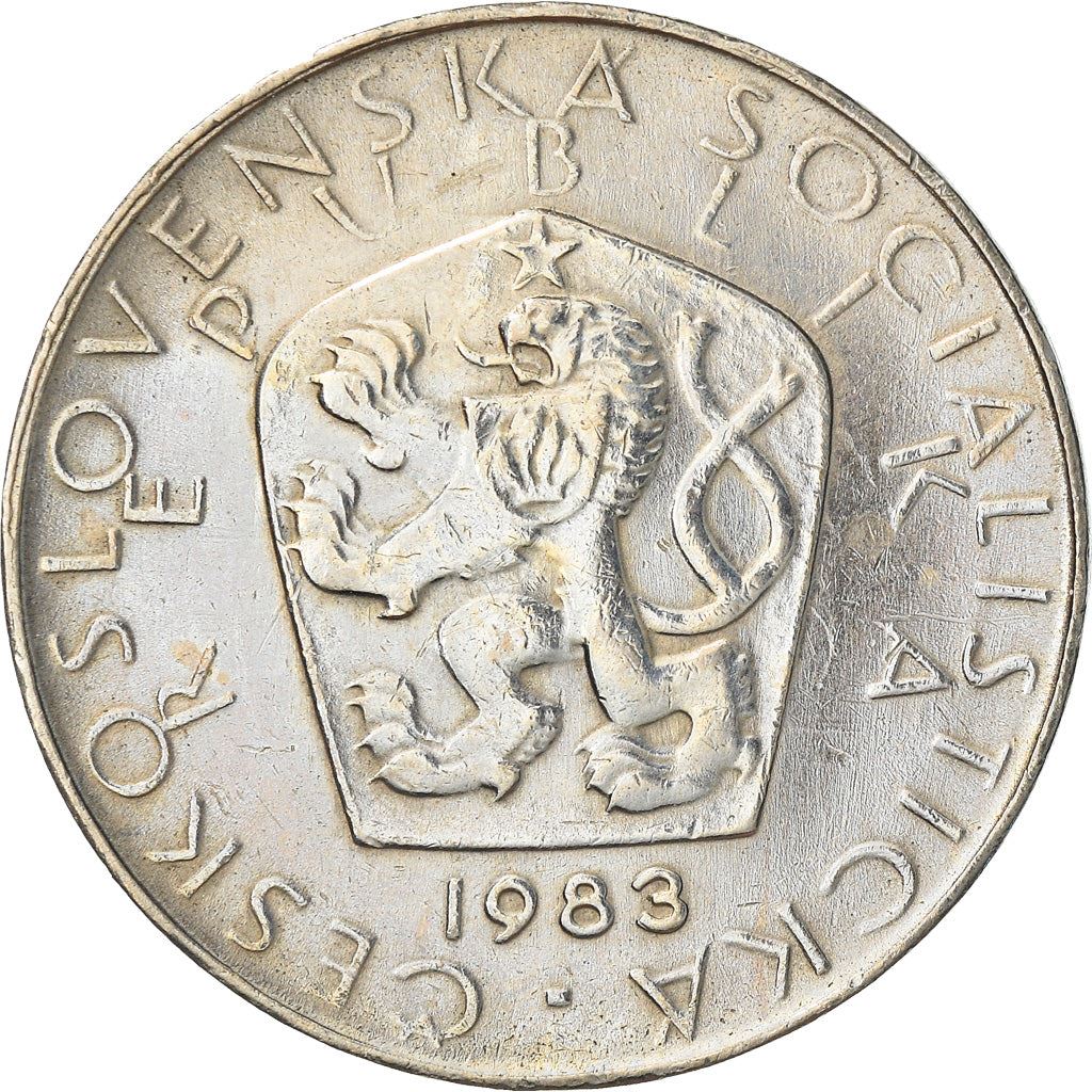 Czechoslovakia 5 Korun Coin | Flower | Crane | Star | KM60 | 1966 - 1990