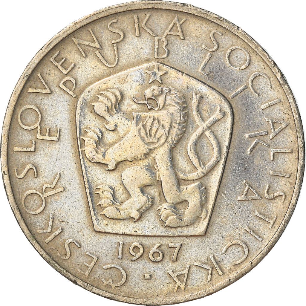 Czechoslovakia 5 Korun Coin | Flower | Crane | Star | KM60 | 1966 - 1990