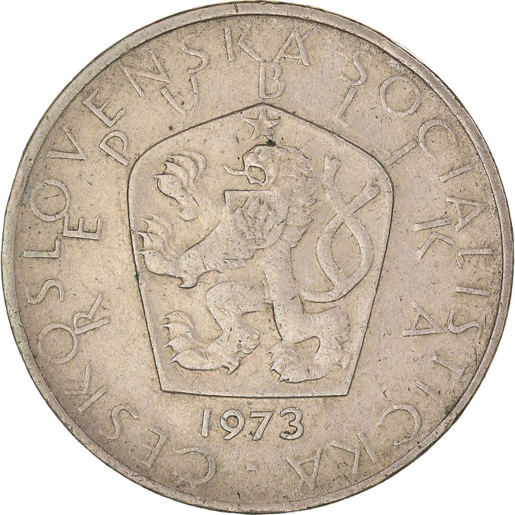 Czechoslovakia 5 Korun Coin | Flower | Crane | Star | KM60 | 1966 - 1990