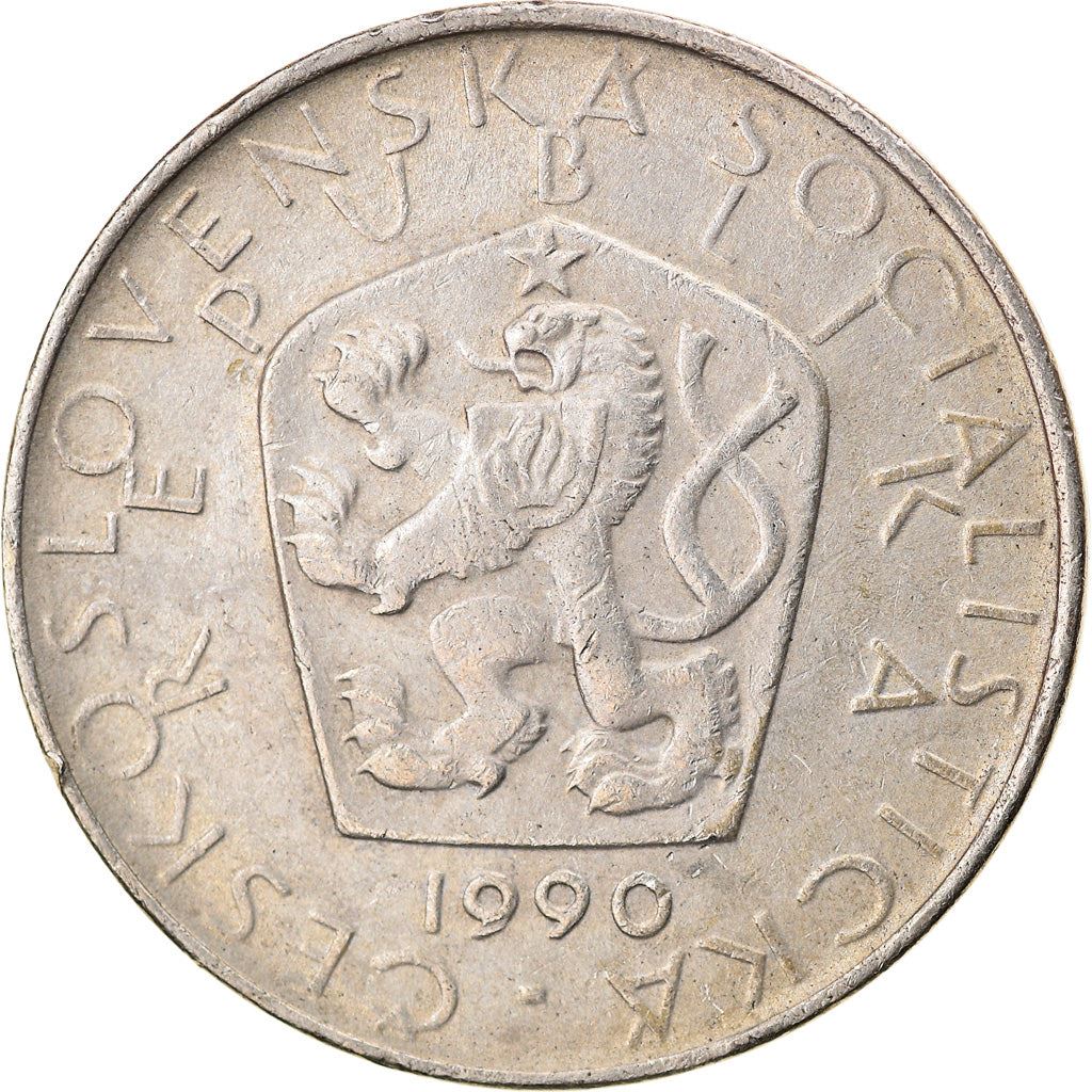 Czechoslovakia 5 Korun Coin | Flower | Crane | Star | KM60 | 1966 - 1990