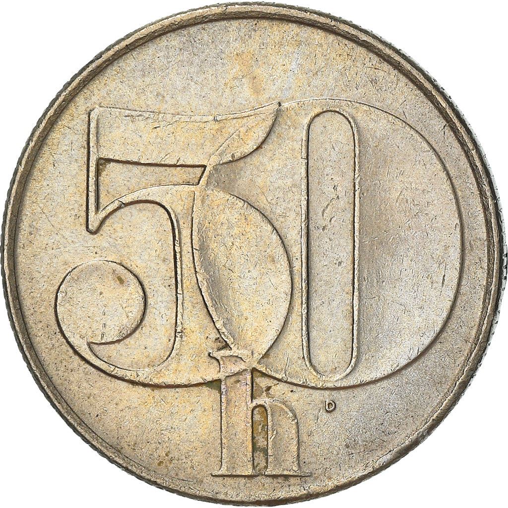 Czechoslovakia 50 Haleru / Hellers Coin | KM144 | 1991 - 1992