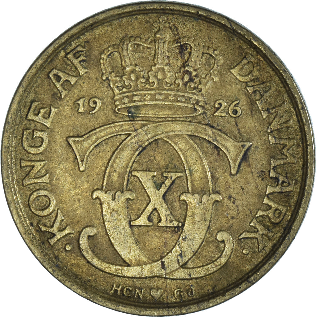 Danish Coin 1 Krone | Christian X | Crown | KM824 | Denmark | 1924 - 1941