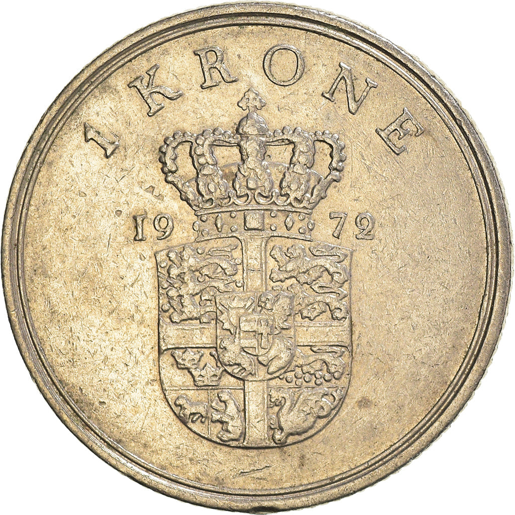 Danish Coin 1 Krone | King Frederik IX | KM851 | Denmark | 1960 - 1972