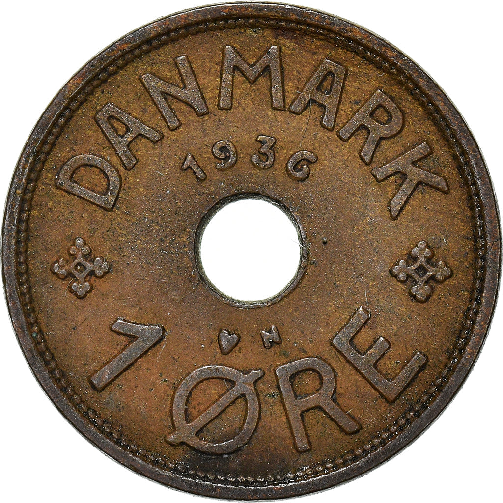 Danish Coin 1 Øre | Christian X | KM826 | Denmark | 1926 - 1940