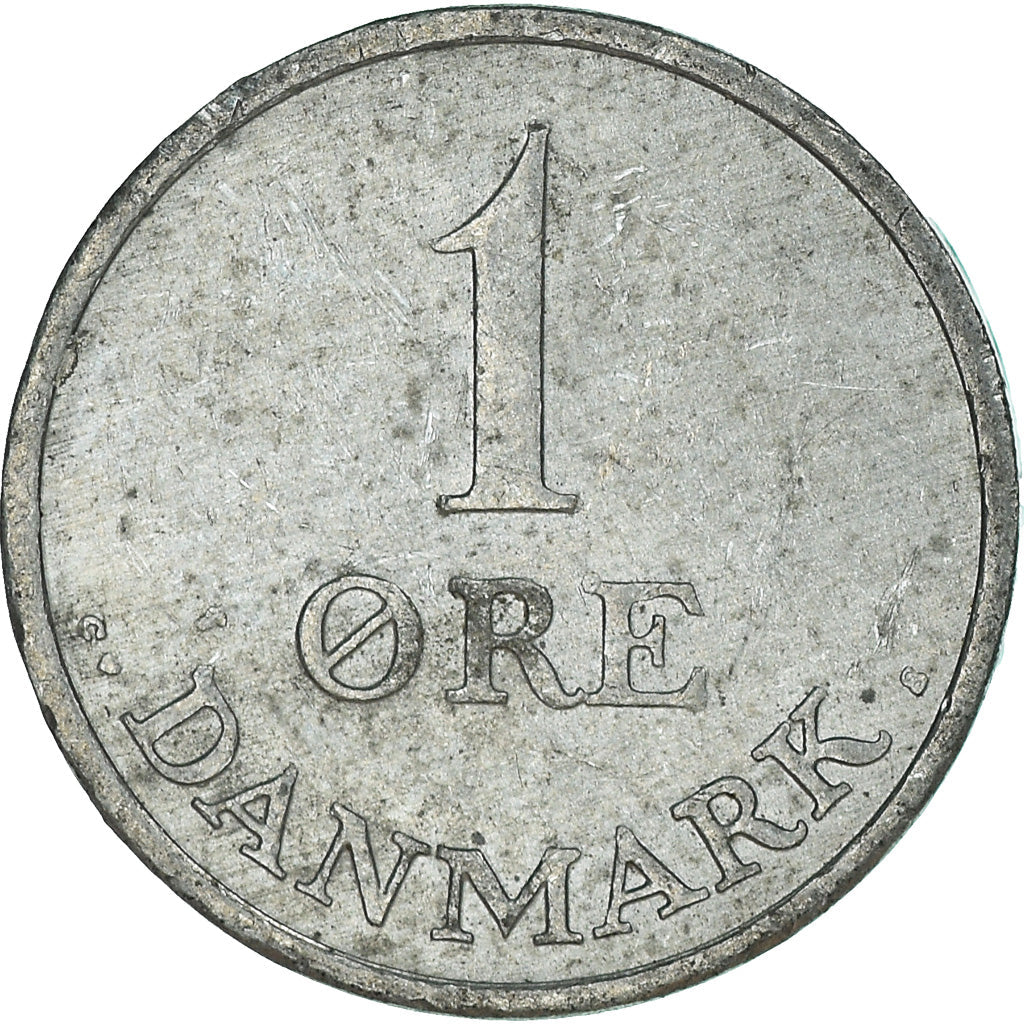 Danish Coin 1 Øre | King Frederik IX Monogram | KM839 | Denmark | 1948 - 1972