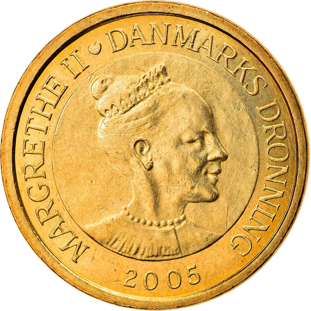 Danish Coin 10 Kroner | Queen Margrethe II | Little Mermaid | KM900 | Denmark | 2005