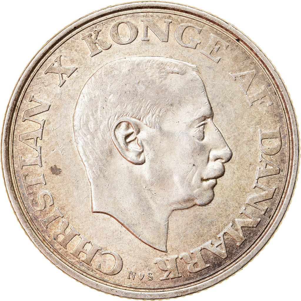 Danish Coin 2 Kroner | Christian X King's Birthday | KM836 | Denmark | 1945