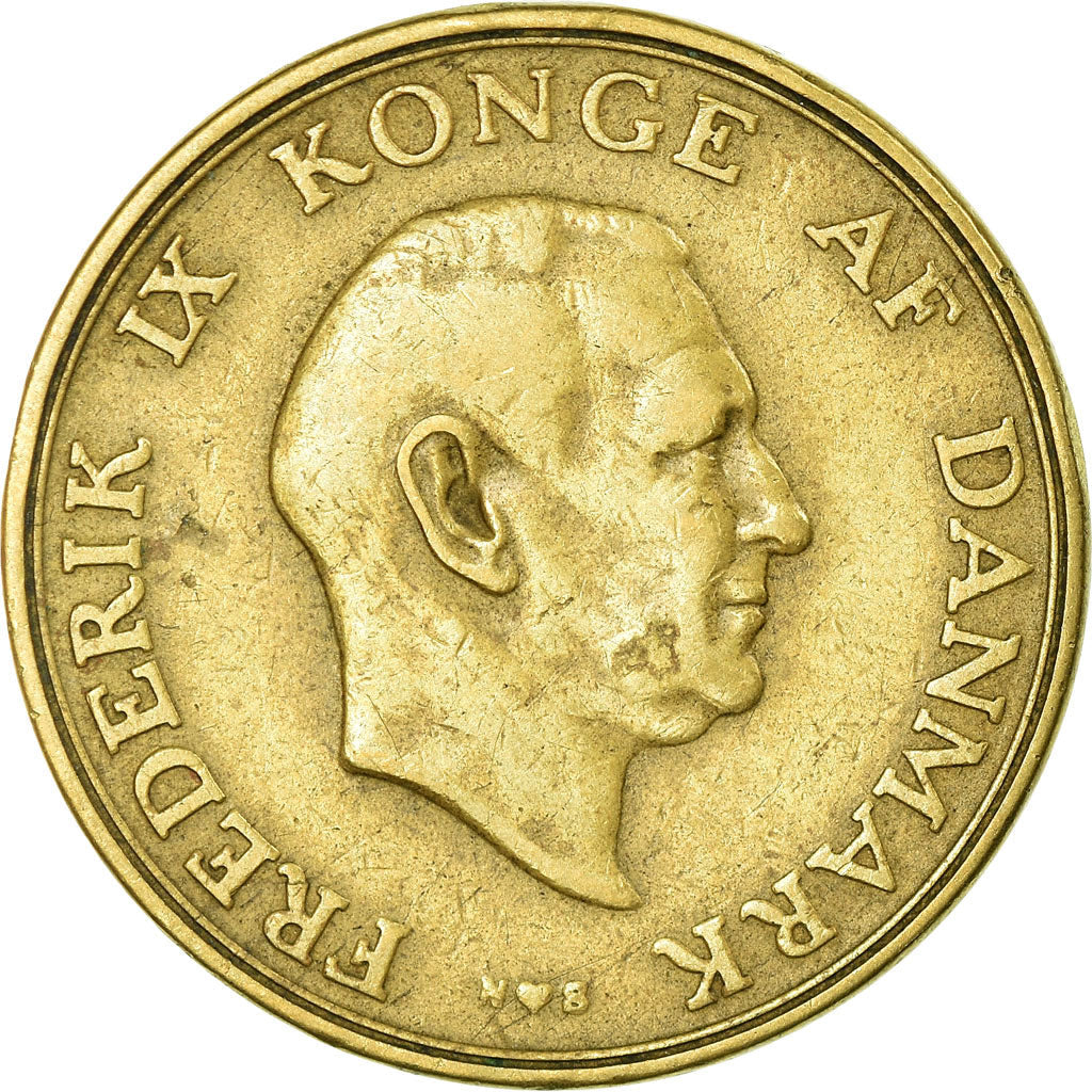 Danish Coin 2 Kroner | Frederik IX | KM838 | Denmark | 1947 - 1959