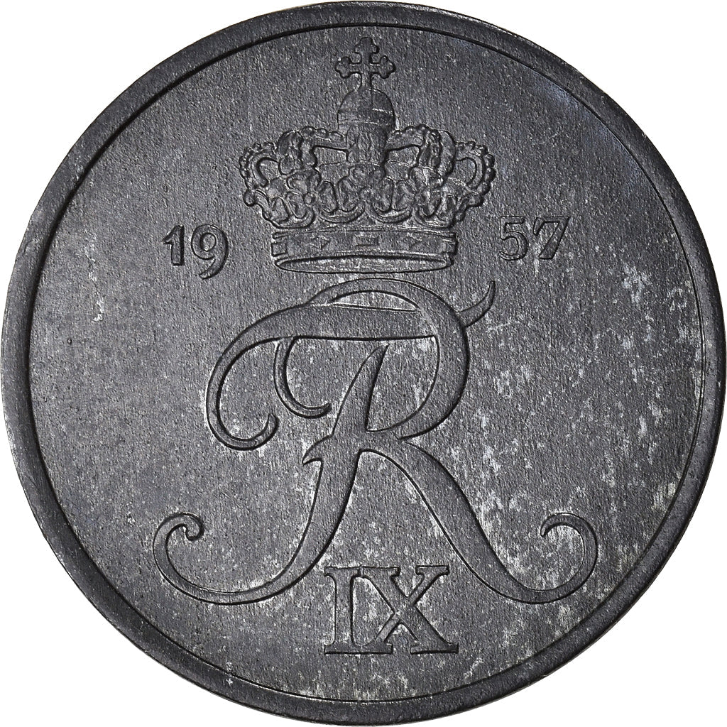 Danish Coin 5 Øre | King Frederik IX Monogram | KM843 | Denmark | 1950 - 1964