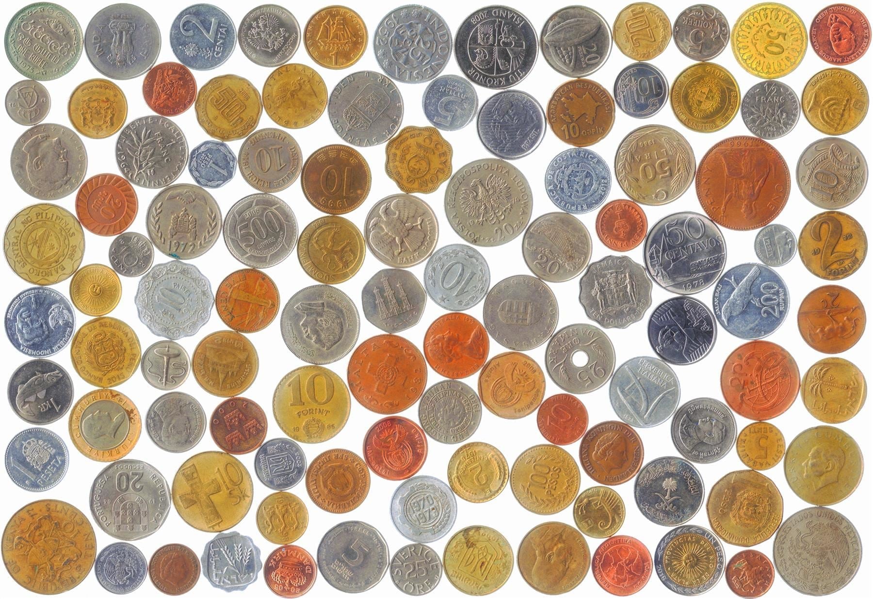 Different World Coins | Many Countries | No Duplicates | Great Gift Idea for Collectors or Children