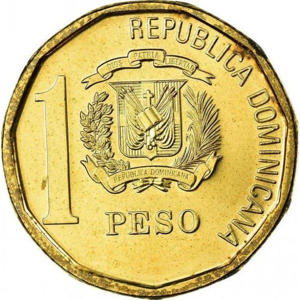 Dominican Republic | 1 Peso Coin | Juan Pablo Duarte | Km:80A | 2008 - 2016