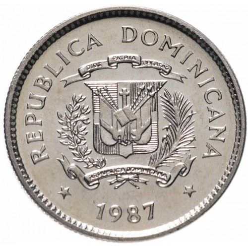 Dominican Republic 10 Centavos Coin | Juan Pablo Duarte | KM60 | 1983 - 1987