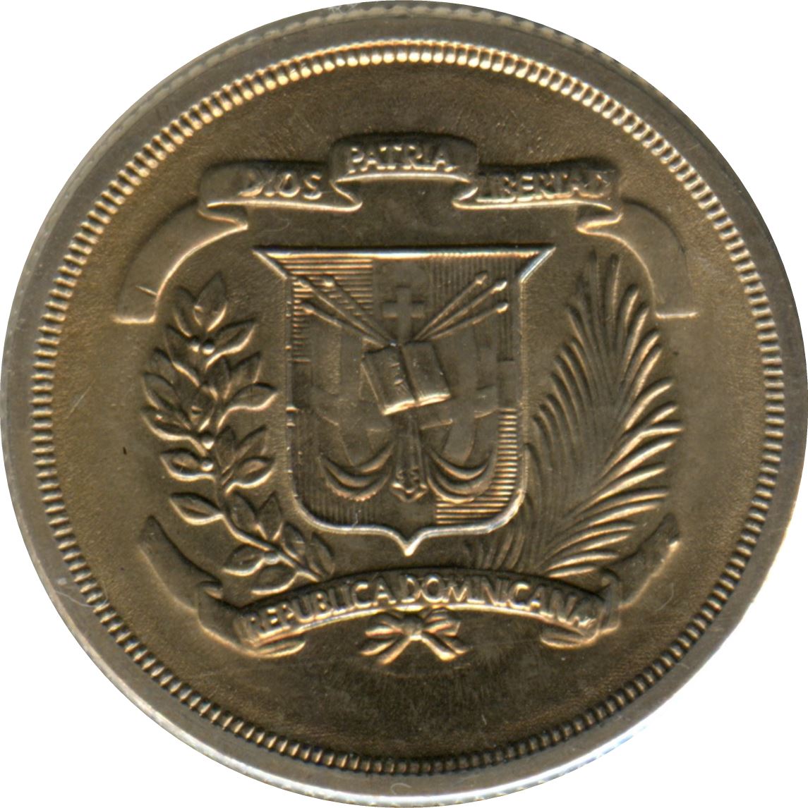 Dominican Republic 25 Centavos Coin | Juan Pablo Duarte | KM51 | 1978 - 1981