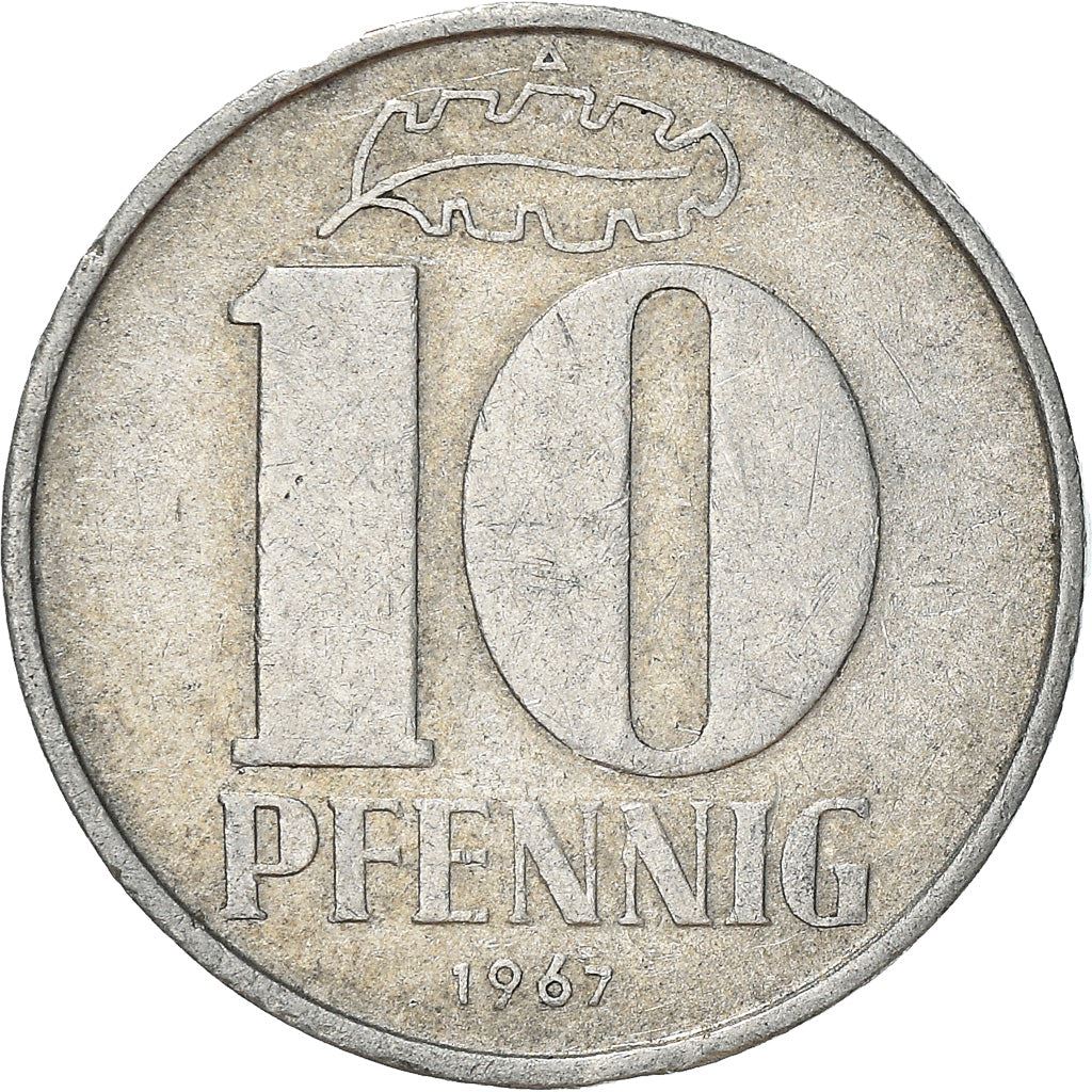 East German 10 Pfennig | Deutsche Demokratische Republik | KM10 1963 - 1990