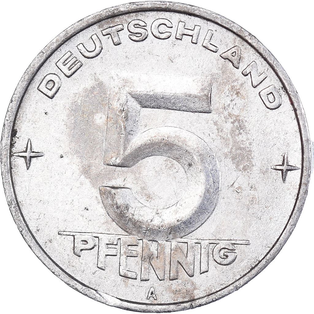 East German 5 Pfennig | Deutsche Demokratische Republik | KM6 | 1952 - 1953