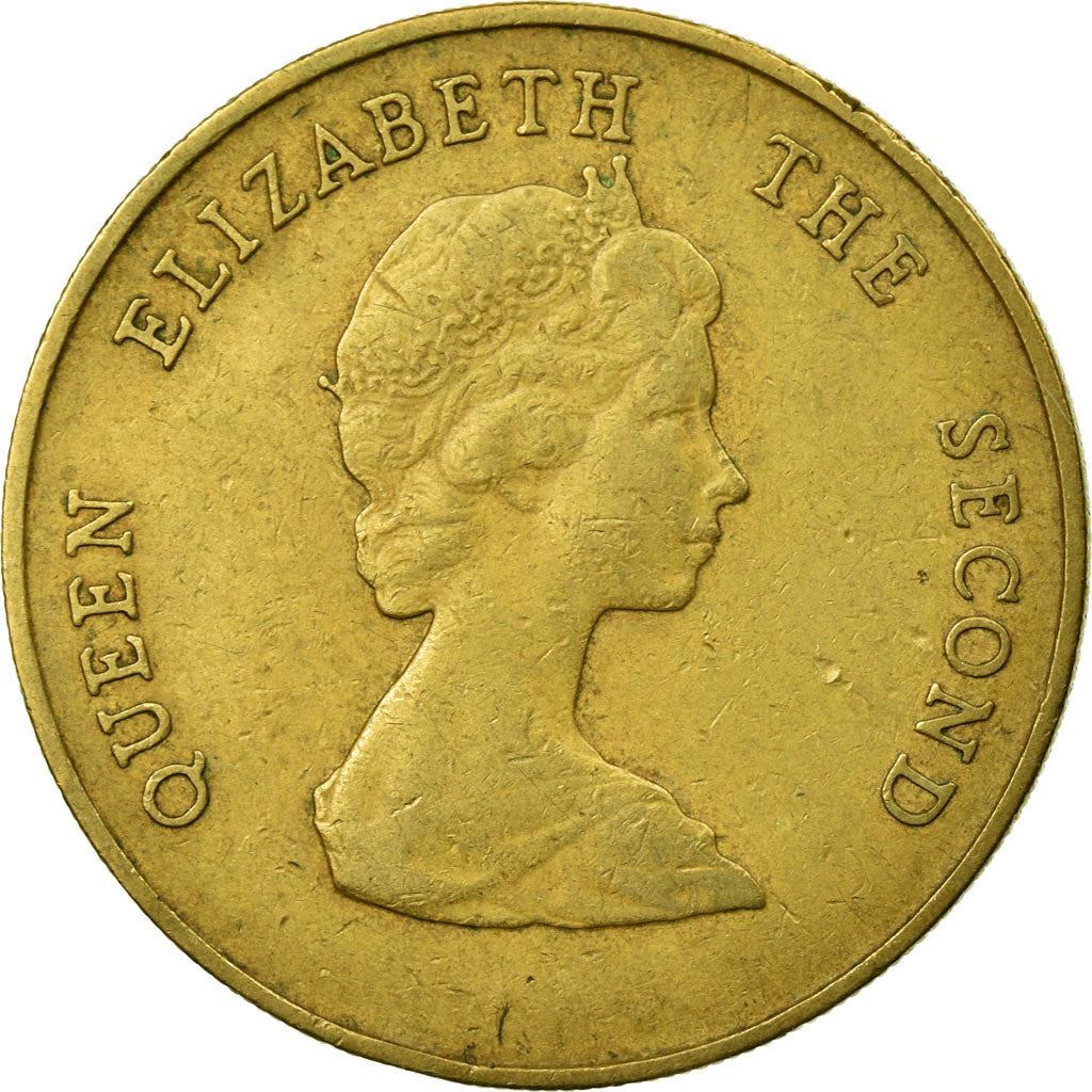 Eastern Caribbean States 1 Dollar Coin | Queen Elizabeth II | Golden Hind Ship | KM15 | 1981 - 1986