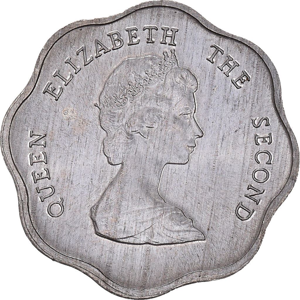 Eastern Caribbean States Coin 1 Cent | Queen Elizabeth II | Palm | KM10 | 1981 - 2001